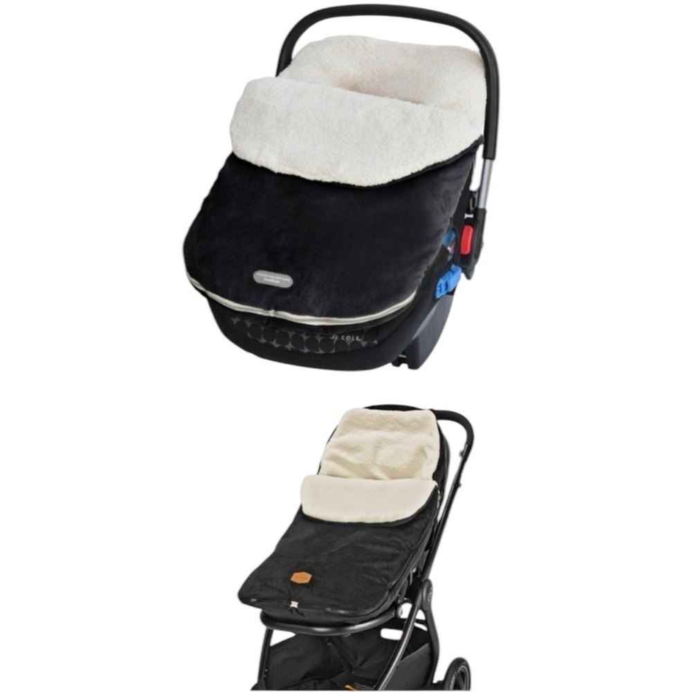 JJ Cole Original BundleMe Fleece Car‎ Seat Cover black boxEFCL
